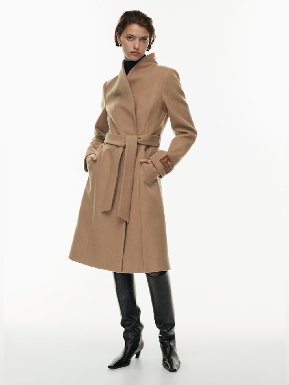 NWT * S * aritzia heirloom coat * desert sand * 100% virgin wool from Italy